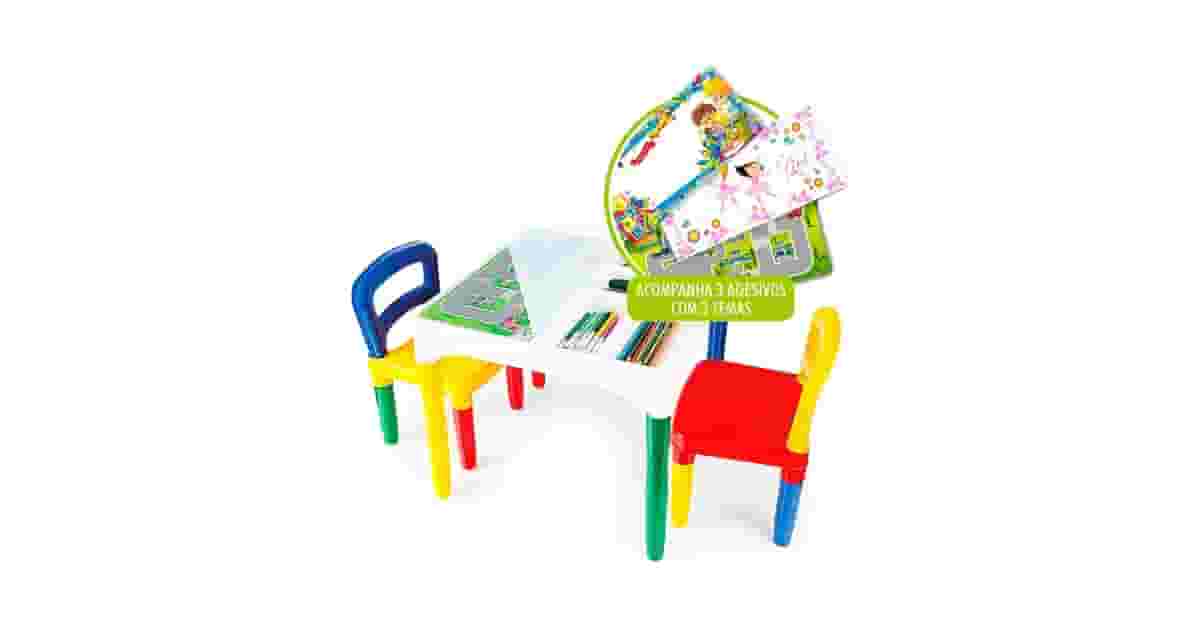 Melhor Mesa Com Cadeira Infantil Para Estudo e Brincadeira
