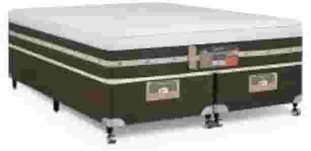 Cama Box + Colchão Castor King Silver Star Air One Face Tecnopedic 193x203x59cm