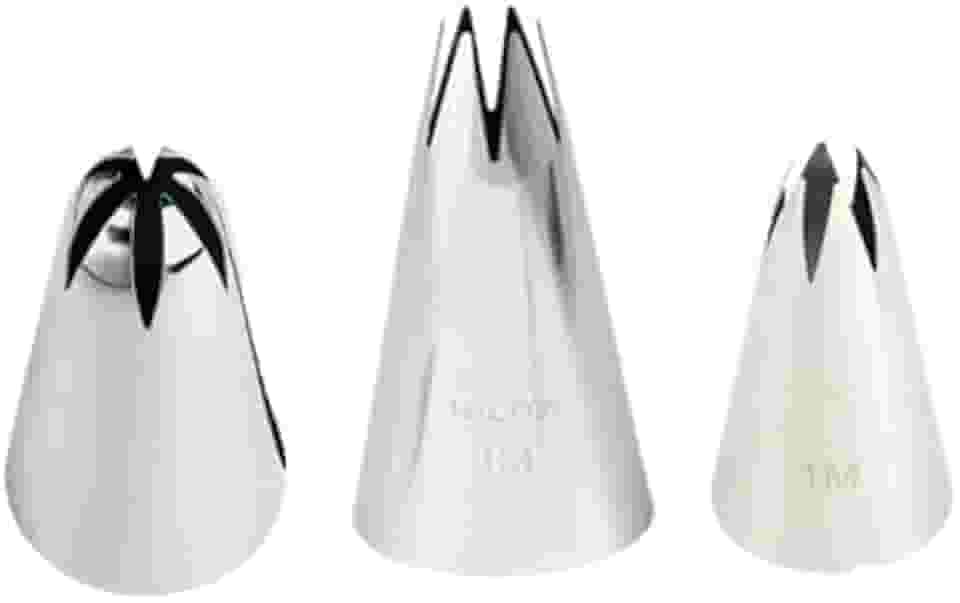 Kit 3 Bicos Para Confeitar, M Reto 1, M Flor 2, M Flor 1.