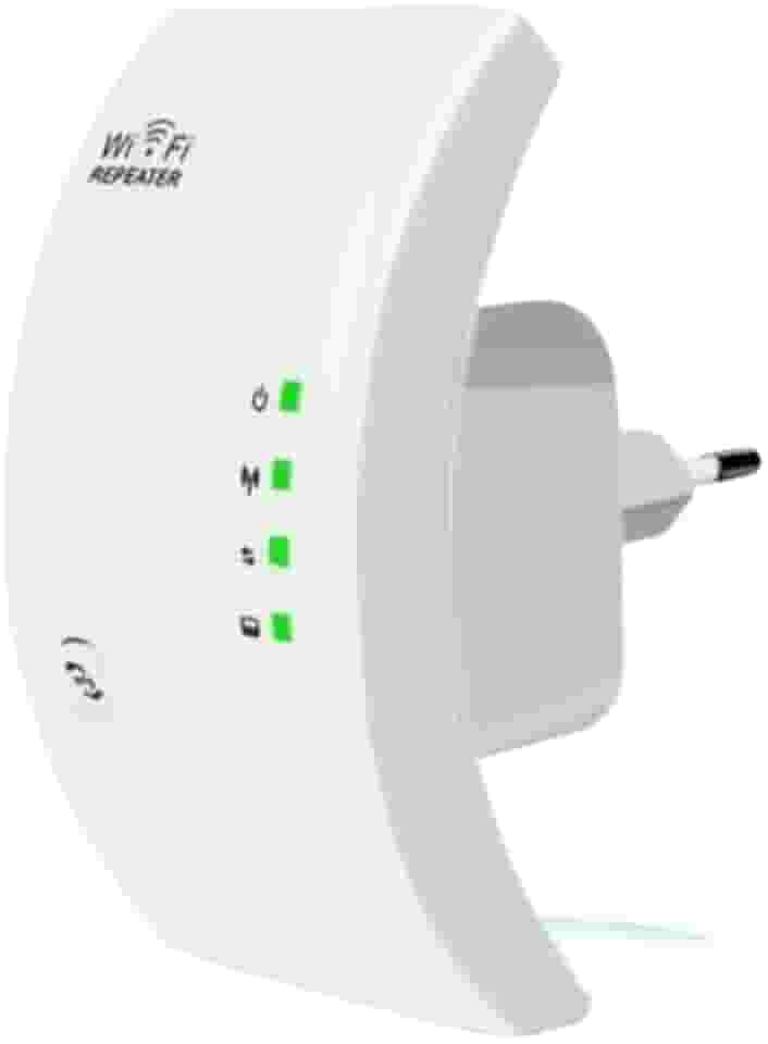 Repetidor Wi-Fi até 1800Mbps, Amplificador de Sinal Sem Fio, Extensor de Alcance com 3 Antenas, Branco