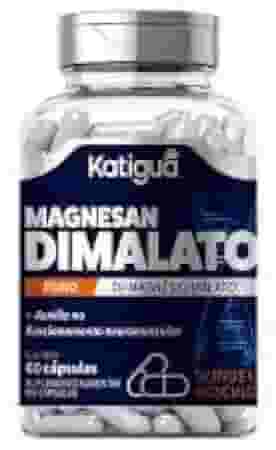 Katiguá, Magnésio Dimalato, Sem sabor, Puro Di-Magnésio Malato, 60 Cápsulas rígidas • 30 doses, Azul