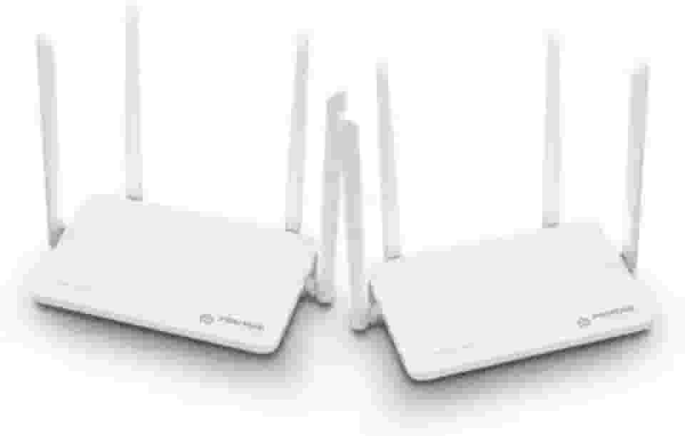 Kit Smart Roteador Mesh Wi-Fi Giga Positivo Casa Inteligente, Cobertura de Até 400 m², Beamforming, Suporta até 128 Dispositivos, Sem Pontos Cegos, Bivolt