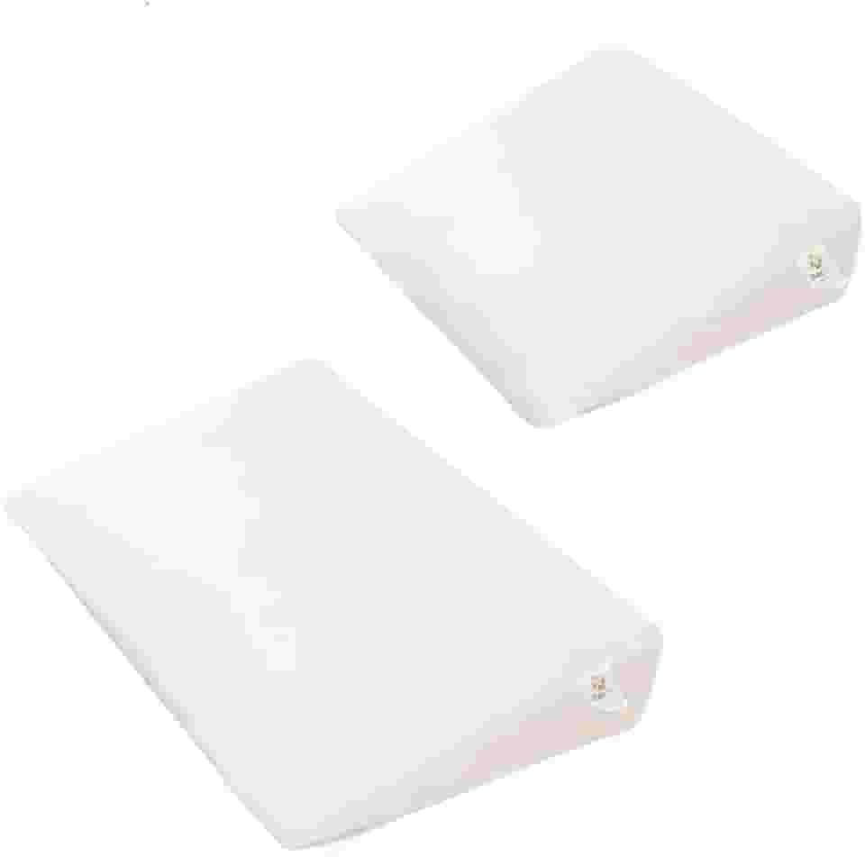 Kit Travesseiro Antirrefluxo para Berço e Carrinho, Inclinação 15°, 100% Algodão, 2 Unidades