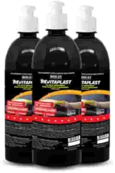 Revitaplast Revitalizador para Plásticos, Interno e Externo Resistnte a Água para Automóveis, Embarcações, Aeronaves e Peças de Plástico em Geral, Frasco com 500 ml