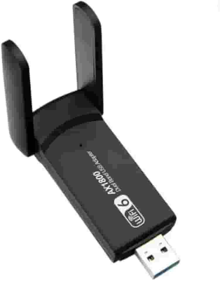 UAX11D Adaptador USB WiFi 6 Dual Band 1300Mbps, Bluetooth 5.4, 2.4G/5G, MU-MIMO, Sem Driver, Modelo UAX11D