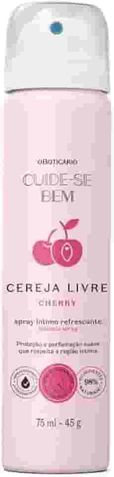 Boticario Spray í­ntimo Refrescante Cuide-se Bem Cereja Livre 75ml