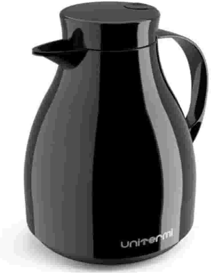 Garrafa Térmica Paris com Gatilho para Chá e Café 500 ml (Preto)