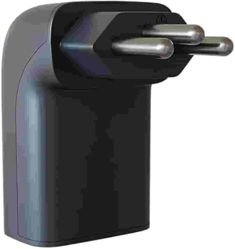 Protetor Contra Surtos Elétricos (DPS) CLAMPER 127/220V, 10 Amperes, 3 Pinos, para PC, PS5, Xbox, Smartphone, Monitor, Impressora, etc - iCLAMPER Pocket Fit 3P 10A Preto LCF, Bivolt