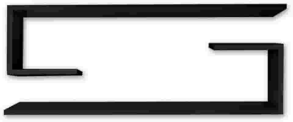 Kit com 2 Estantes Prateleiras de Parede em MDF – 60x20x15 cm (Preto)