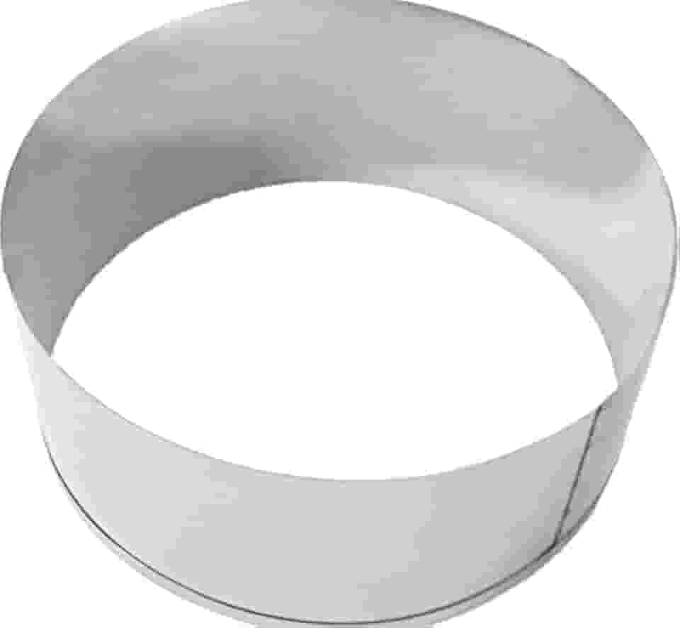 Aro Cortador Redondo Para Montar Bolo 15x10cm Em Inox Chicky