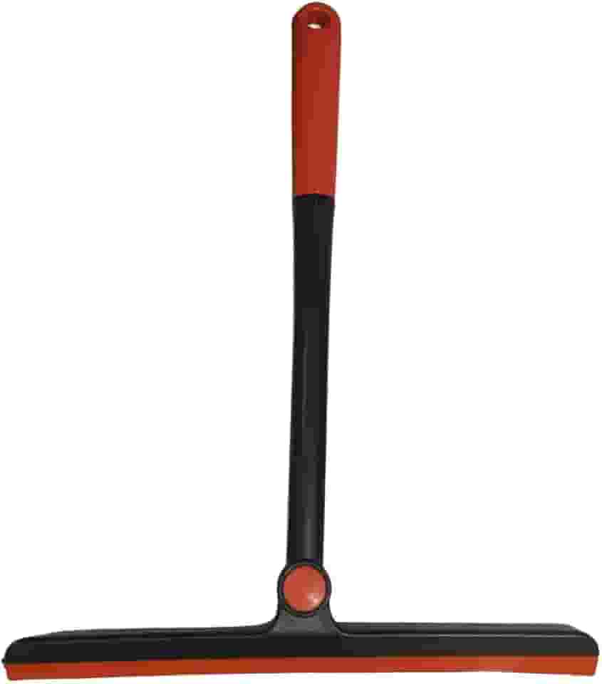 Rodo Limpa Vidro Espelho Silicone Raspador Da Limpeza 360° (Preto/Laranja)