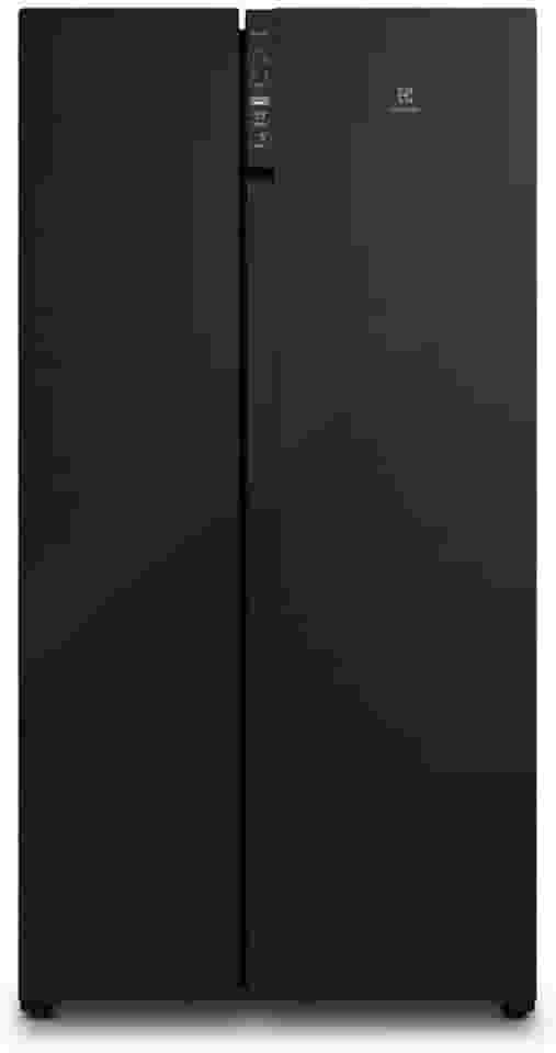 Electrolux Geladeira Electrolux Frost Free Inverter 531L Efficient AutoSense Side by Side Vidro Preto (ES5GB) 220V