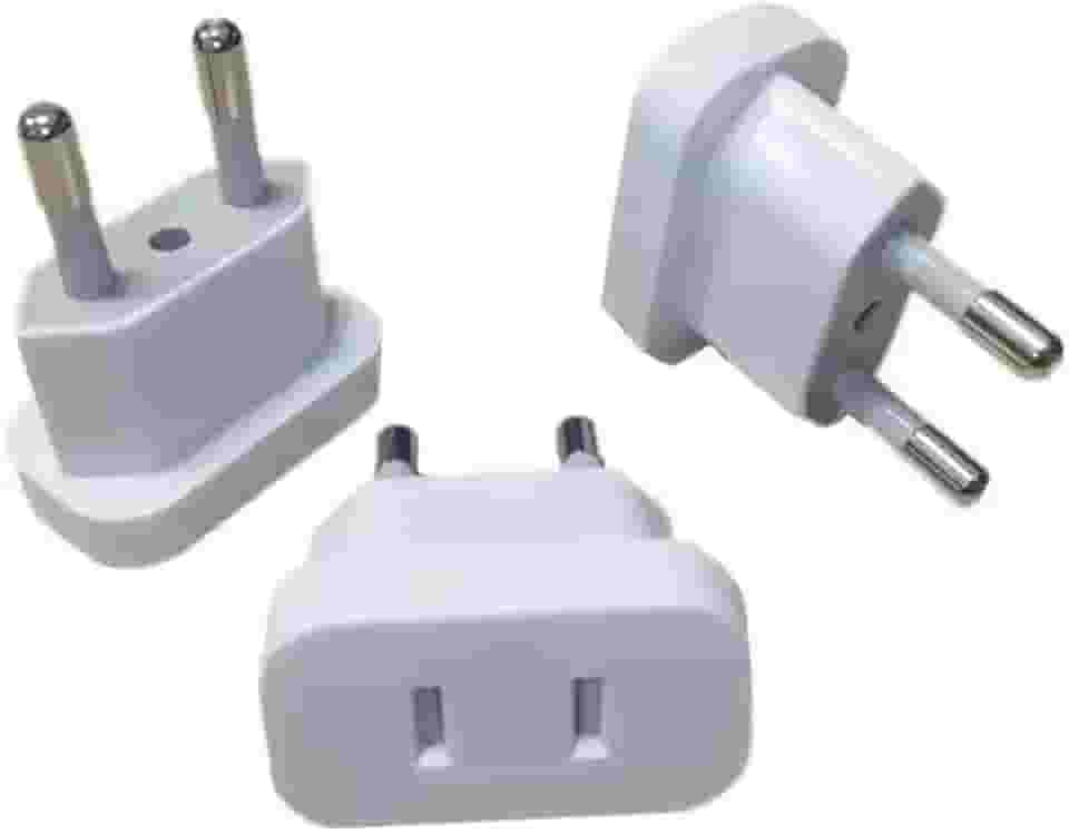 3 Unidades Adaptador de Tomada Padrao Americano Para Padrao Brasileiro