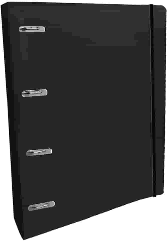 Fichario De Pvc All Black Completo C/Elastico - 96497