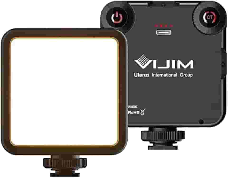ULANZI VL-81 Luz de vídeo LED bicolor de 3000 mAh com Softbox – 3200K-5600K + CRI95 luz de câmera recarregável, 3 suportes frios para DSLR/GoPro/Sony/Canon/iPhone, filmagem Vlog TikTok ao vivo e