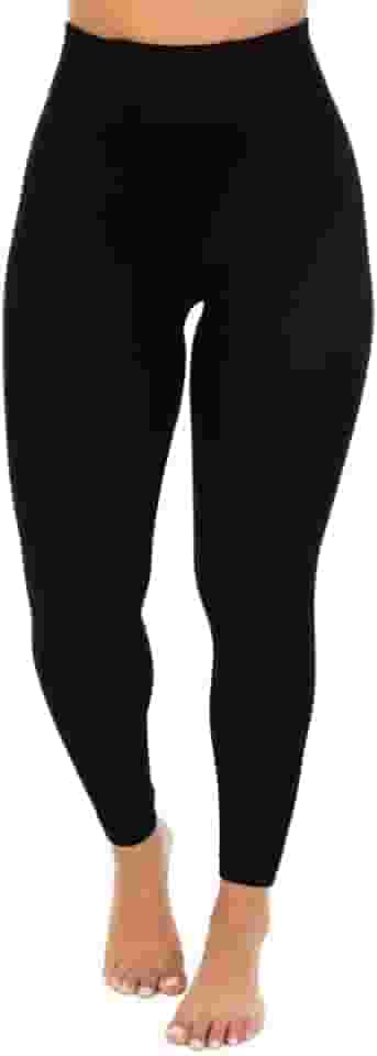 Meia Calça Grossa Térmica para o Inverno Comprida Preta Flanelada