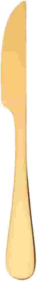 Mimo Style Faca de Churrasco Dourada Valentina de Aço Inoxidável, Brilhante Moderna e Elegante. Ideal para Todas as Ocasiões. Livre de BPA, Resistente e Durável