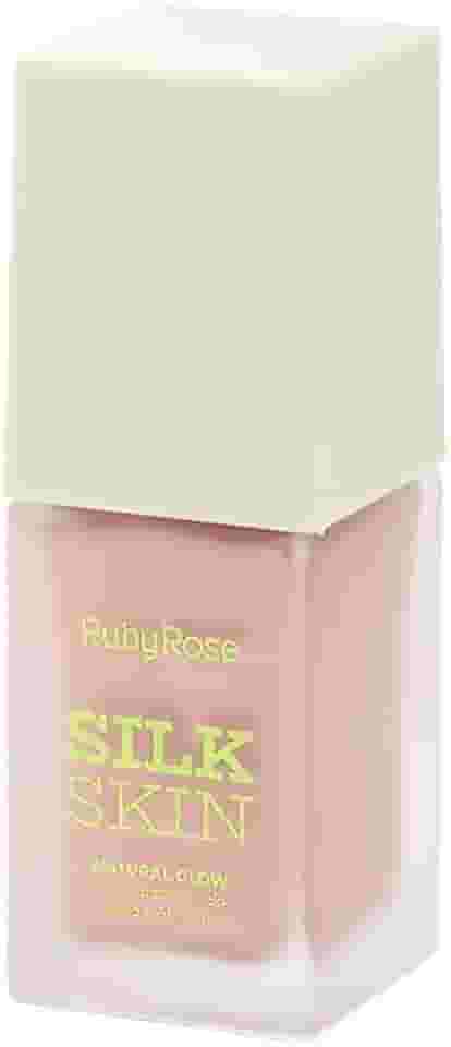 Iluminador Líquido Natural Glow Silk Skin cor Radiant Pink - Ruby Rose