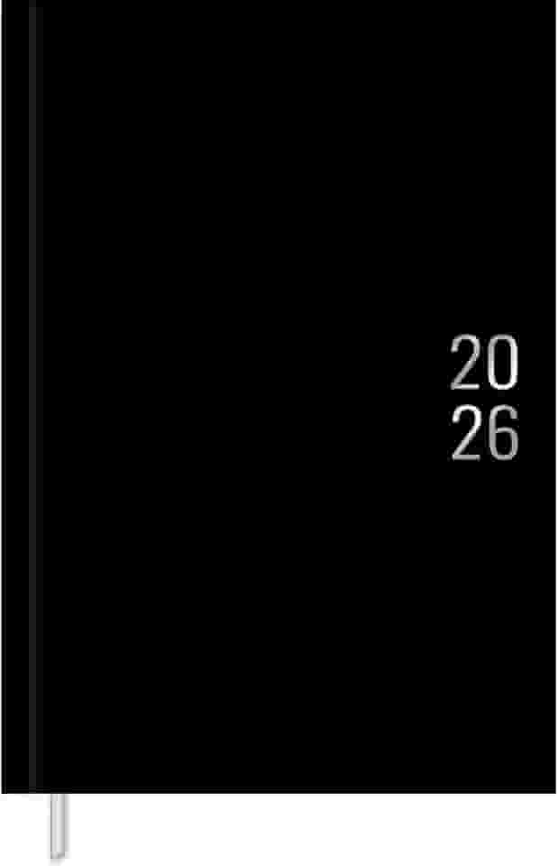 Tilibra - Agenda Executiva Costurada Diária 13,4 x 19,2 cm Napoli 2026 - Preta