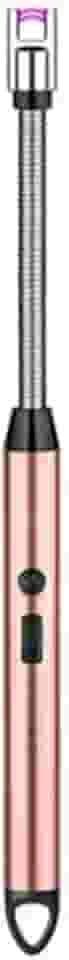 Isqueiro Acendedor Elétrico Recarregável USB Flexível 360º Aço Inoxidável A Prova de Vento E Água Ideal Para Cigarros Fogueiras Churrasqueiras Acampamento Fogão Fornos (Rosa)