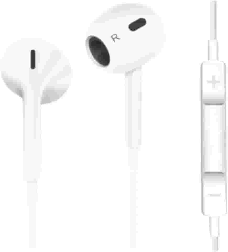 Fone de Ouvido com Fio, compatível com Lightning, IOS. Compatível com iPhone 5, 6, 7, 8, X, 11, 12, 13 e 14. Qualidade Premium, 3ª Geração.