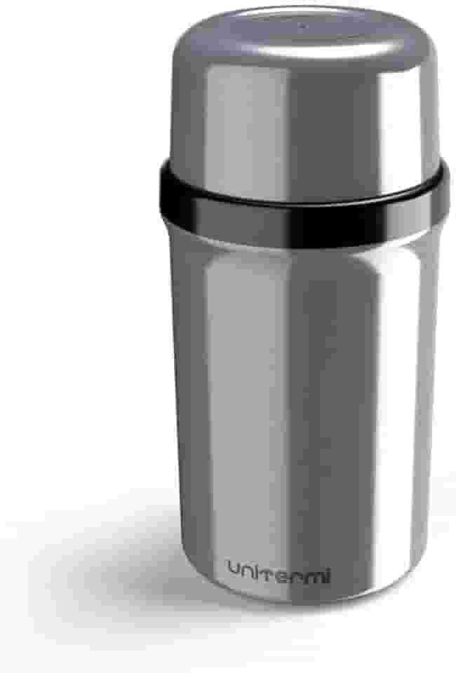 Unitermi - Garrafa Termica Rolha 250Ml Fano Prata Metalizada Uniterm 89005