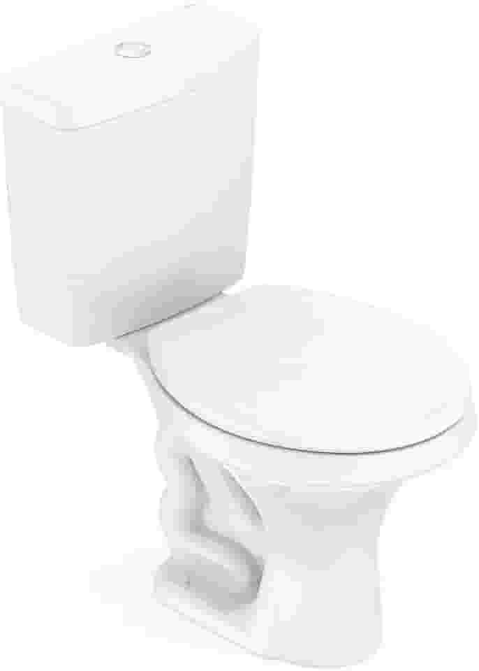 Kit Vaso Sanitário com Caixa Acoplada 6l com Assento Zip Incepa Branco