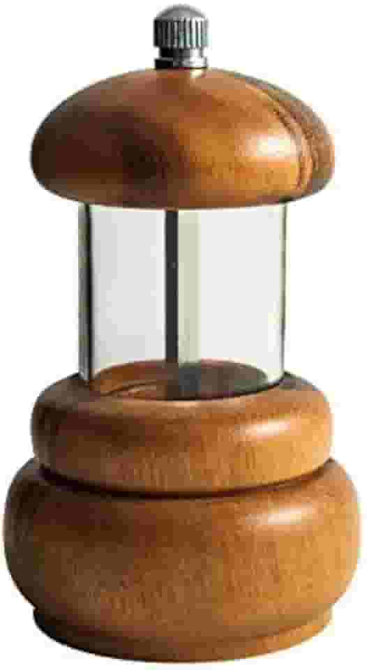 Moedor Pimenta Profissional Madeira Acrilico 11cm Pepper Mill