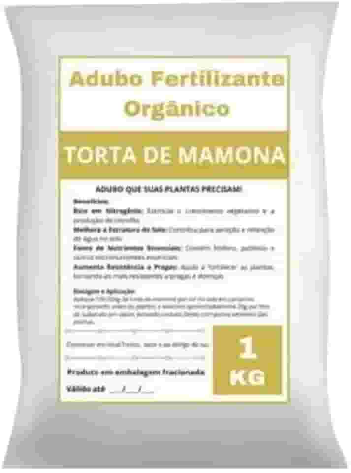 Genérico Adubo Orgânico Torta de Mamona Crescimento e Desenvolvimento de Plantas NPK (5kg)