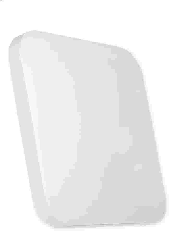 Plafon Led 18w Borda Infinita Quadrado Sobrepor E Embutir (Branco Quente)