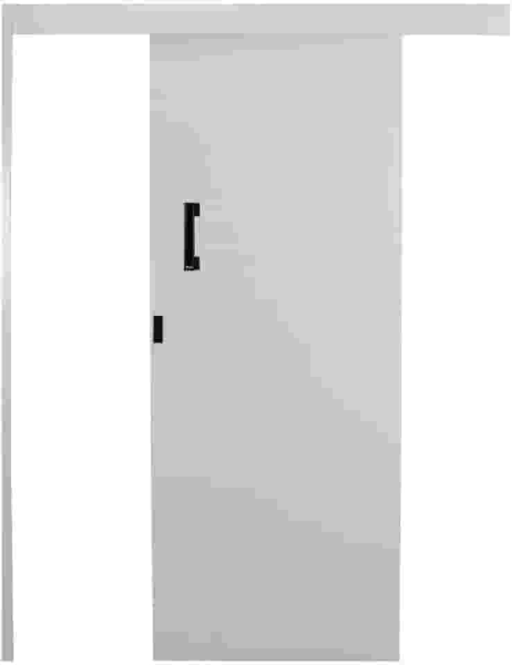 Porta de Correr Sobrepor Melamínica Superior 215x80x6cm Mgm Branco