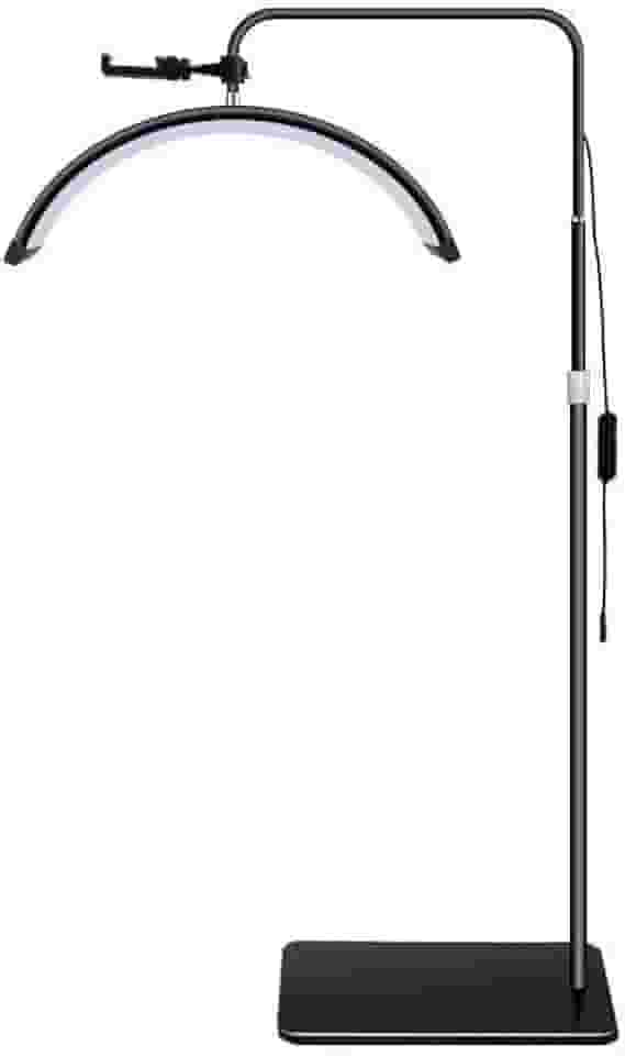 Luminaria Meia Lua Estetica Mesa 3 Tons Ajustavel Salao Beleza Limpeza De Pele(Preto)