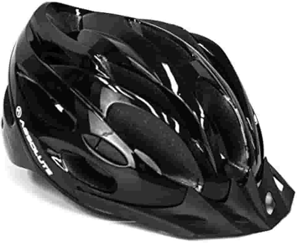 Genérico Capacete Ciclismo Bike Absolute Nero Wt032 Led Pisca Viseira (Preto, Adulto)