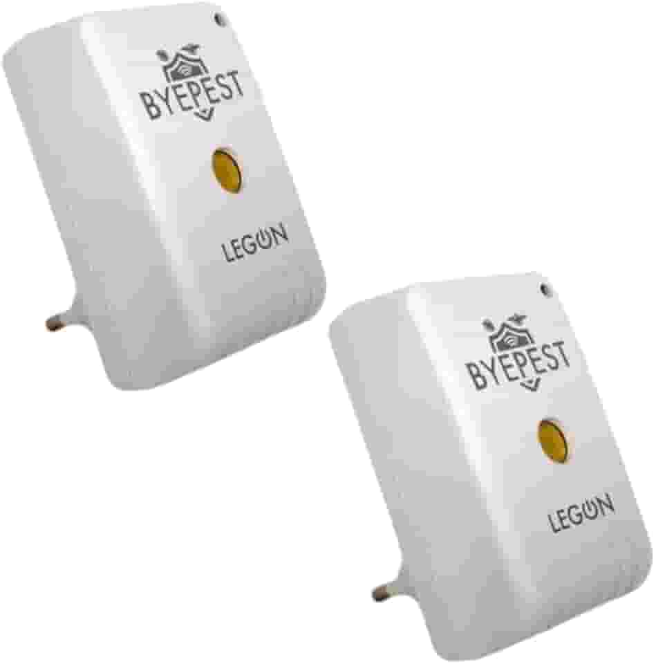 2 Repelente Eletrônico Ultrassônico Byepest Espanta Ratos e Morcegos Cobertura de 200m² Sem Cheiro Livre de Químicos