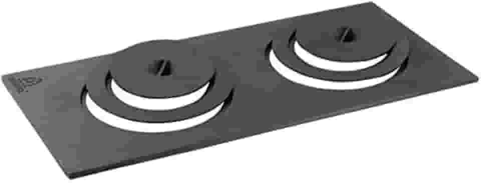 Chapa Redução Fogão A Lenha 2 Furos Com Tampa - 32x54x29cm