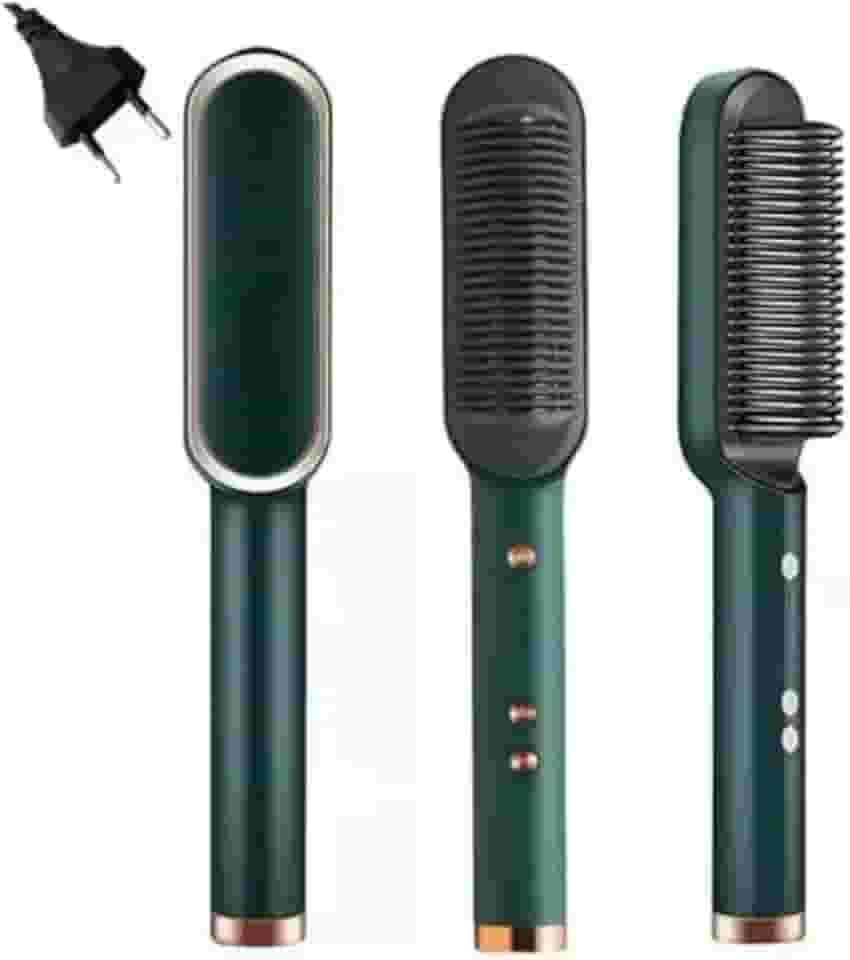 Escova Alisadora Ânion 5 em 1, Secadora Modeladora, Bivolt 110V/220V, Anti-Frizz, com Íons Negativos