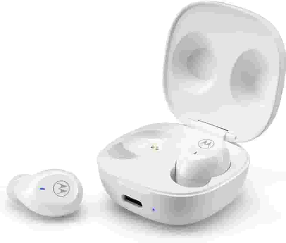 Motorola, Moto Buds 105, Fone de Ouvido Bluetooth, Branco