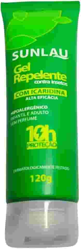 Repelente Sunlau 100ml em Gel com Icaridina - Proteção Eficaz Contra Insetos | Ideal para Adultos e Crianças a Partir de 2 Anos | Sem Fragrância