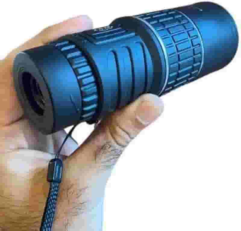 Monóculo Profissional 16x52 Compacto - Luneta Tática com Alcance 8km, Lentes 52mm, Foco Ajustável, Resistente e Portátil para Caça, Airsoft e Observação ao Ar Livre