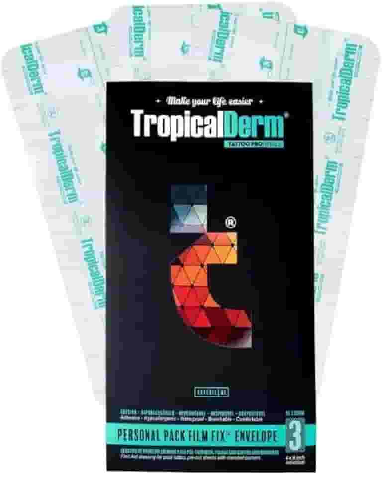 Filme Cicatrizante TropicalDerm Personal 3 Folhas 10x20cm Tatuagem Profissional