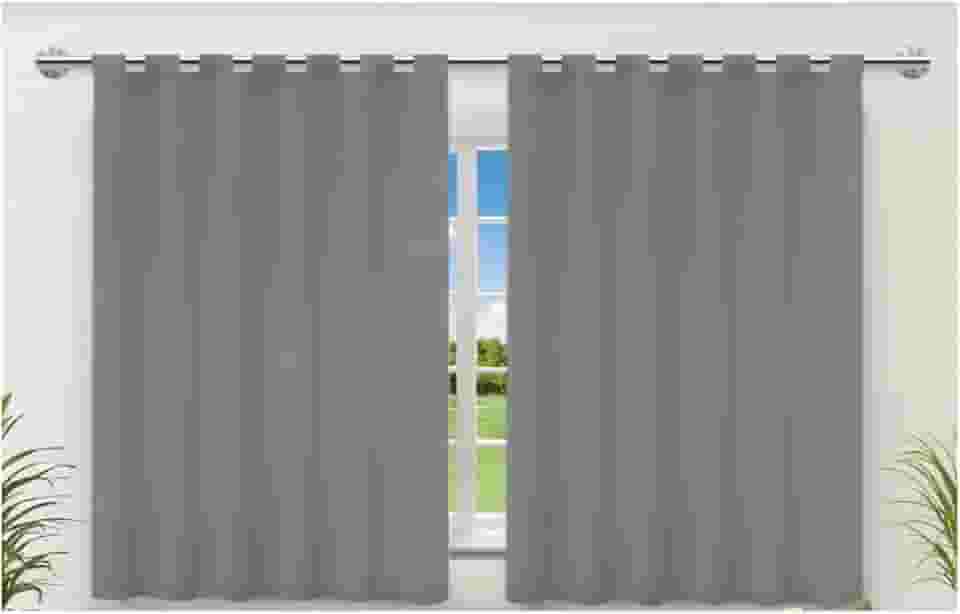 " Cortina Blackout Para Sala Quarto Cozinha 200x140 cm Pelicula corta luz Alças para Varão, Cortina em PVC Antimofo Fácil Limpeza Cortina 2 metros por 1 metro e 40 centímetros (Não Acompanha Varão) "