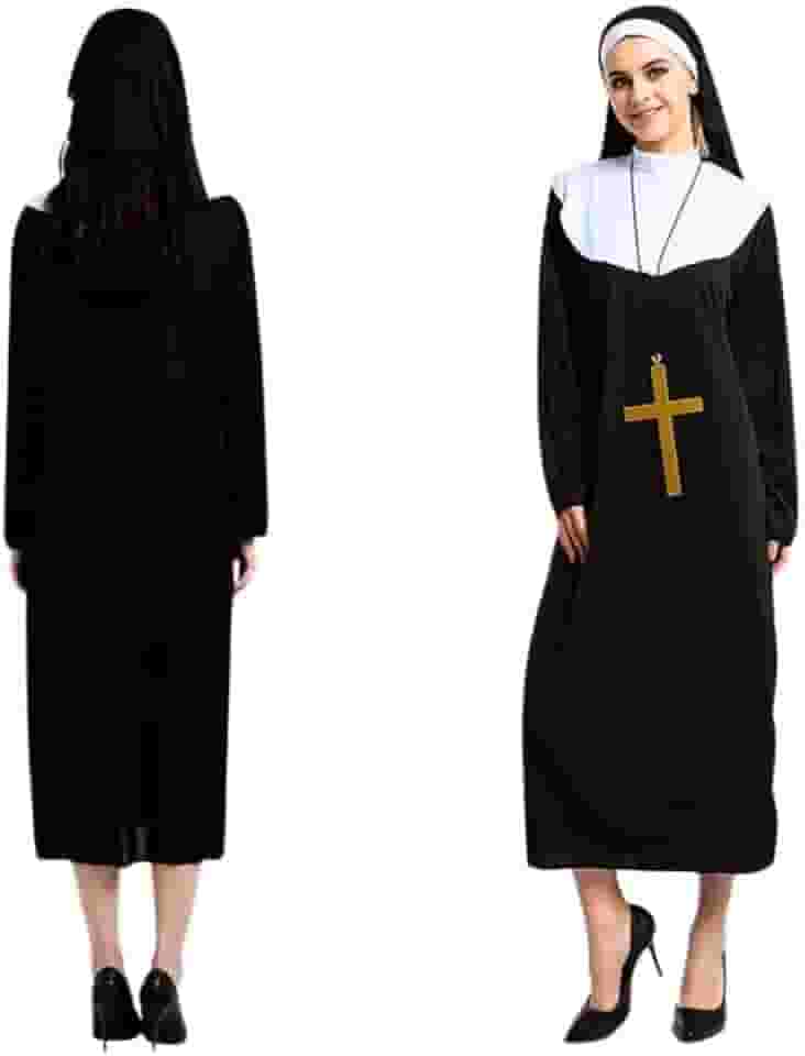 Fantasia Freira Do Mal Halloween Com Crucifixo