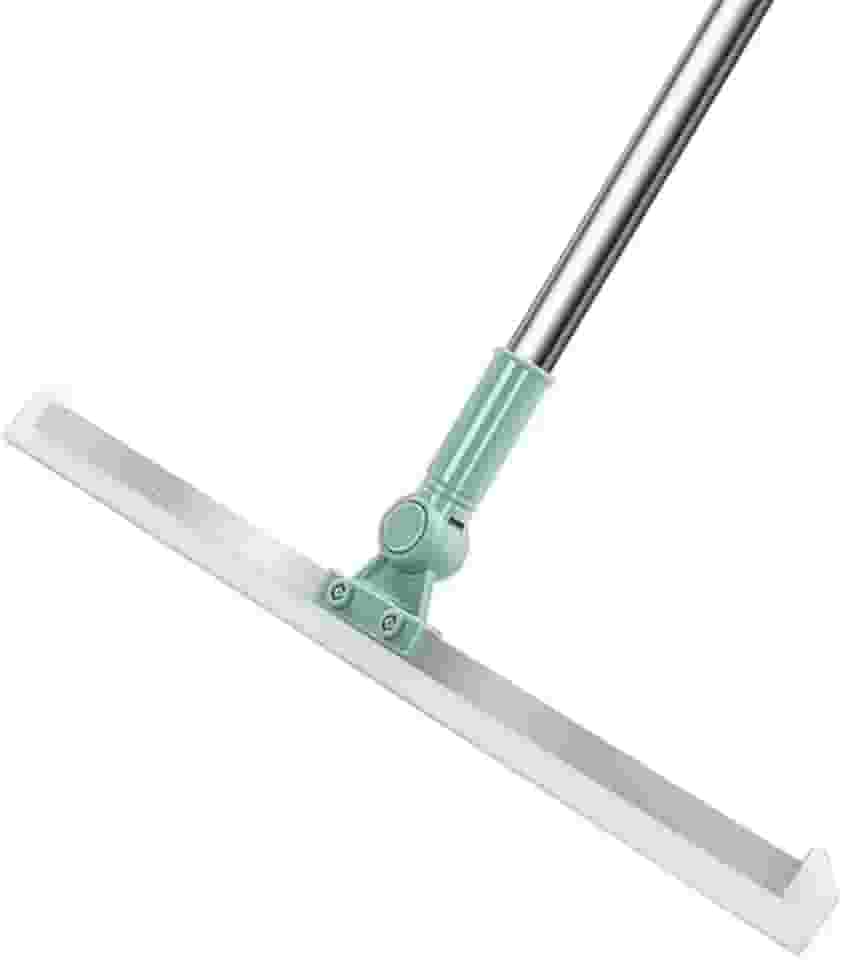 Rodo e Vassoura Mágica 2 em 1 com Raspador de Silicone Giratório 180 graus - Rodo Multiusos Ideal para Limpeza de Vidros, Pisos e Superfícies