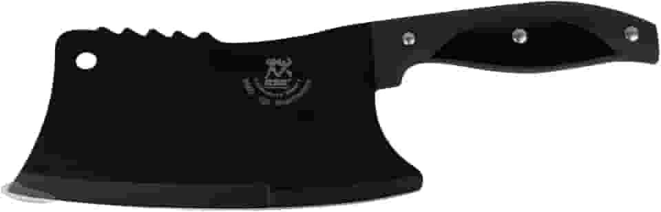 Cutelo Lamina Aço Inox Escurecido Inoxidável Faca De Corte Para Carnes Cozinha Açougueiro Churrasco Black Profissional