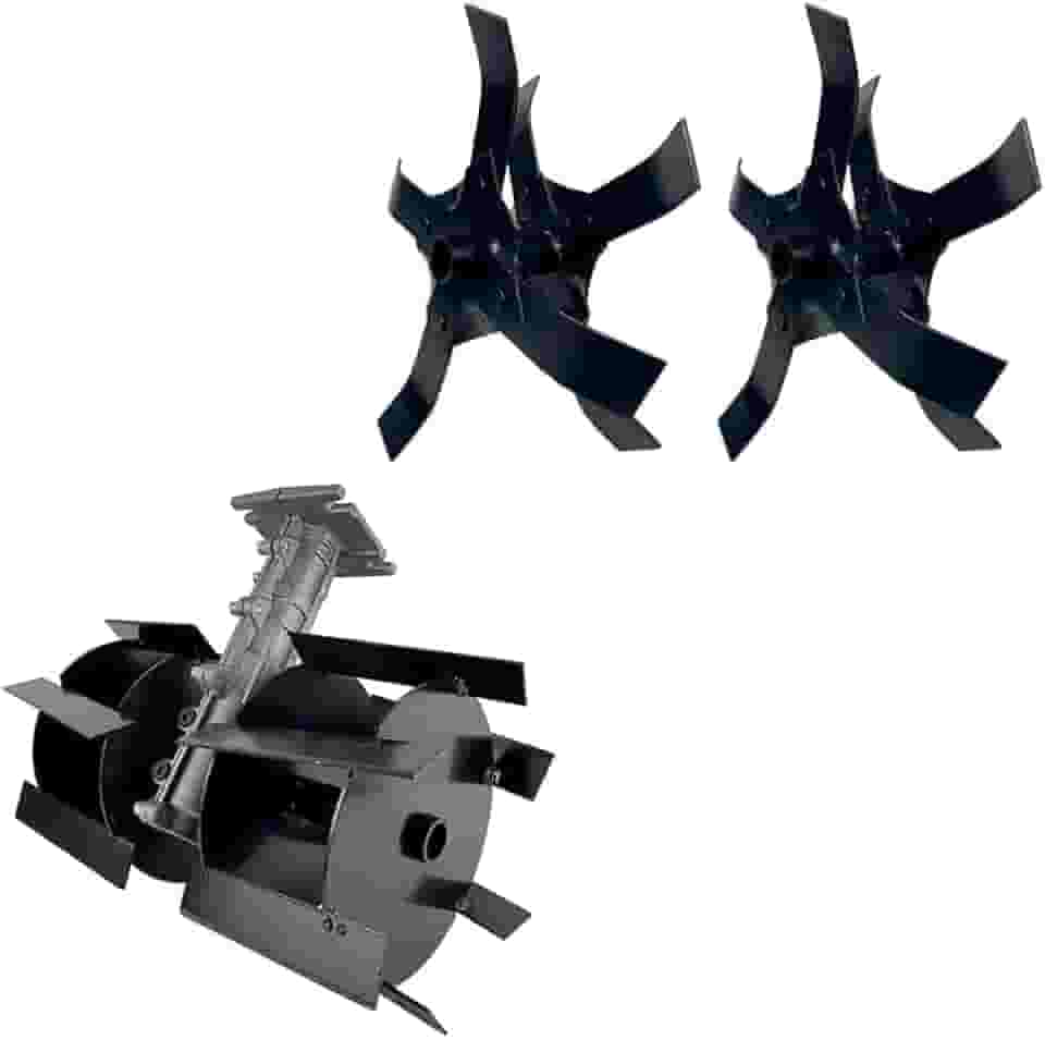 Enxada Rotativa Para Roçadeiras 360mm Tubos 26mm e 28mm Eixo Quadrado e Estriado (28mm 9 Estrias)