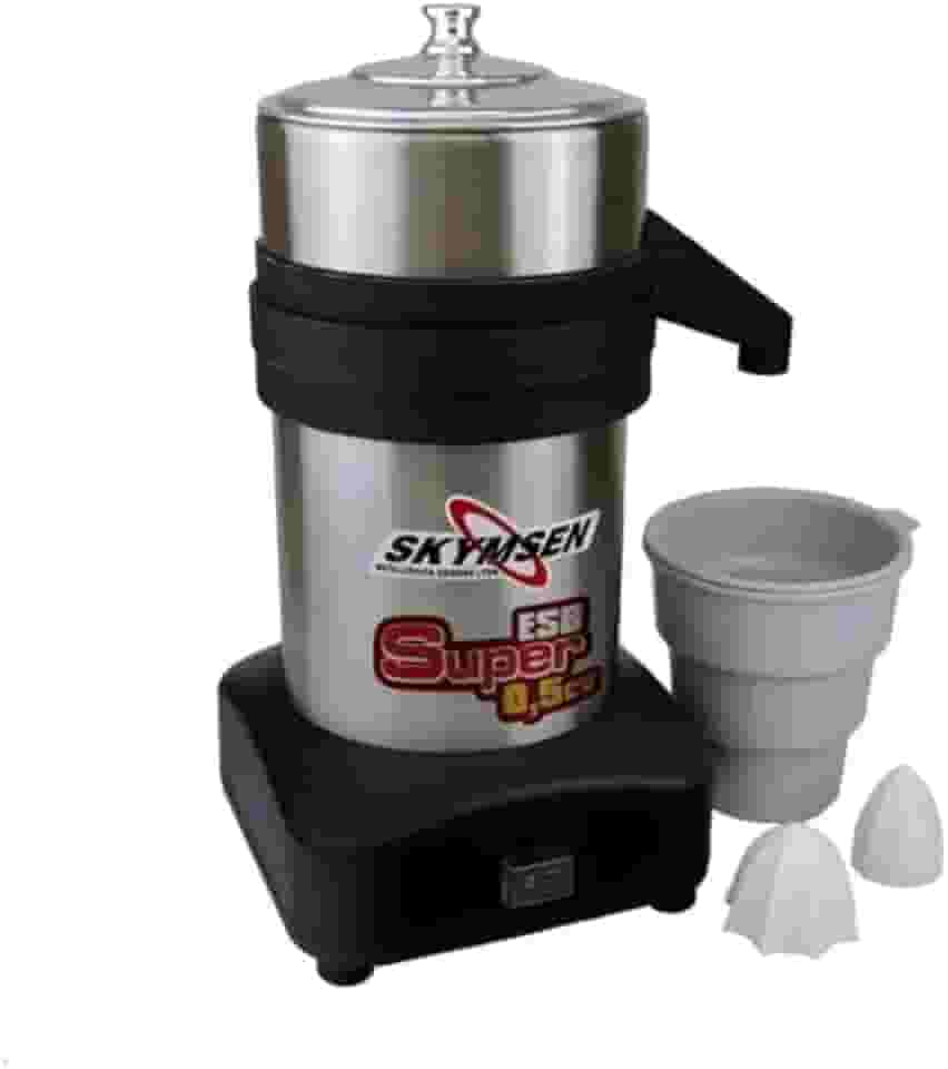Espremedor elétrico Skymsen ESB SUPER-N industrial 372.85W 60Hz preto e prateado 127/220V