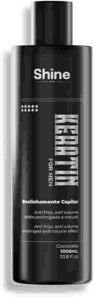 Realinhamento Capilar Keratin para Cabelos Masculinos Bom Shine - 1L