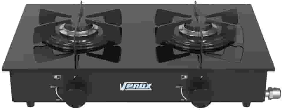 FOGAO A GAS FLAMALAR VITREO 2Q PRETO FOSCO GAS GLP