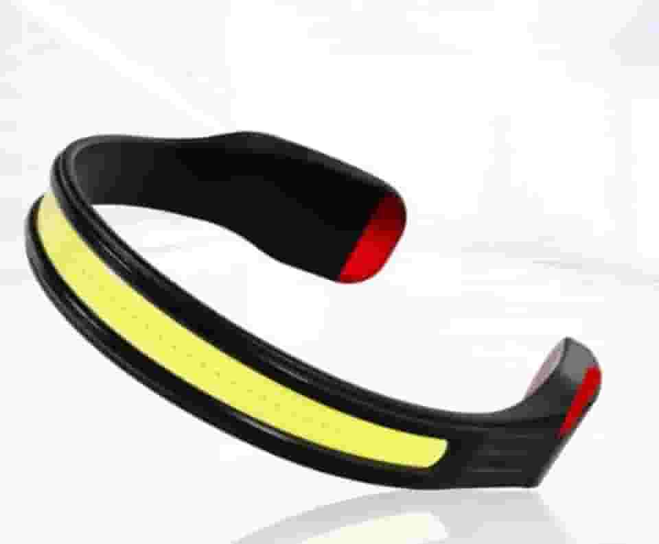 Lanterna de Cabeça Luz Vermelha Traseira Segurança Noturna Para Corridas Noturnas Pesca Ciclismo Caminhada Recarregável com 350 Lumens e 10 Horas de Uso 3 Modos de Iluminação Piscante Prova D'Agua