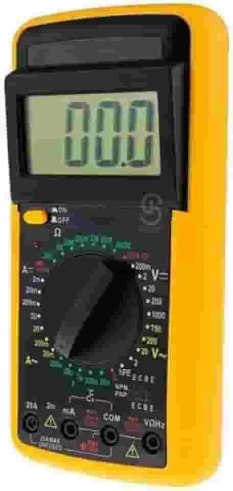 Multímetro Digital Le-971 Com Capacímetro Profissional Oficina Elétrica Eficiência E Praticidade Display Visor LCD Voltímetro Ohmímetro e Amperímetro